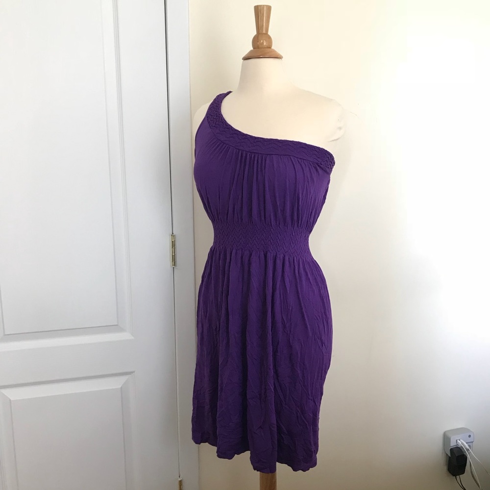 Purple Summer dress for women size European medium